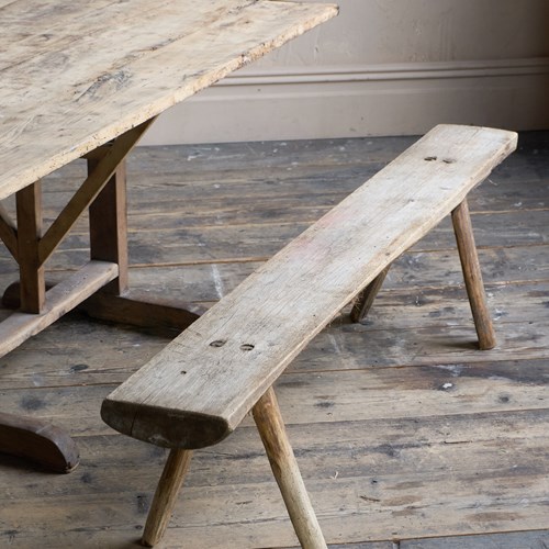 A Primitive Dining Bench