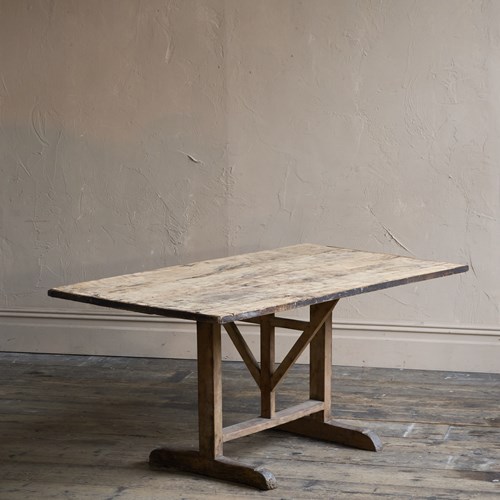 A Primitive Elm Dining Table