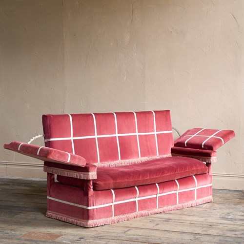 Knole Sofa In Claret Red Velvet
