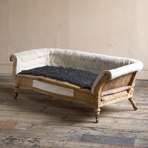 19Th Century Serpentine Chesterfield Sofa In The Style Of Howard & Sons