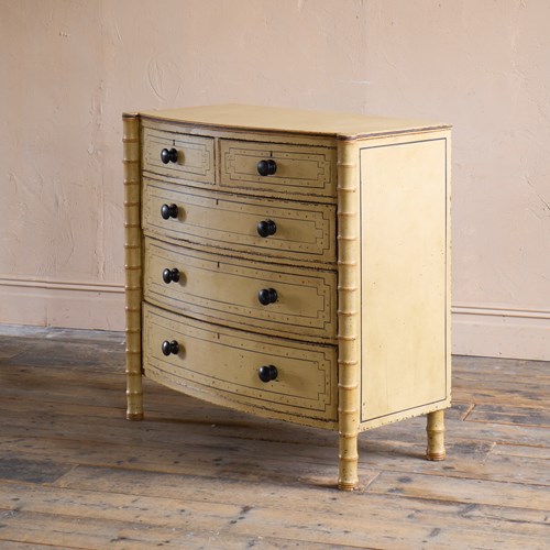 Regency Faux Bamboo Chest Of Drawers