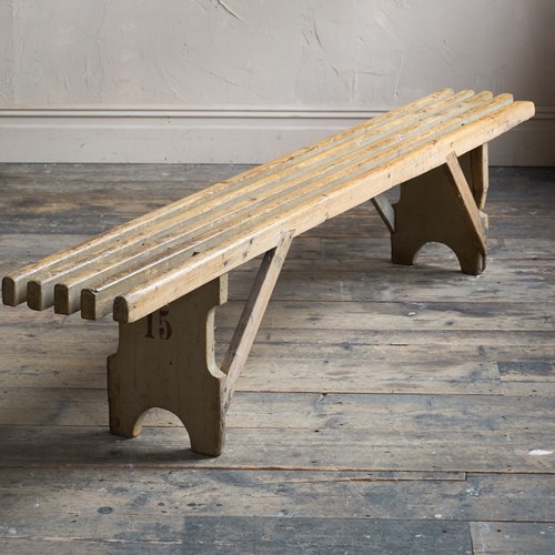 Painted Pine Slatted Gym Bench