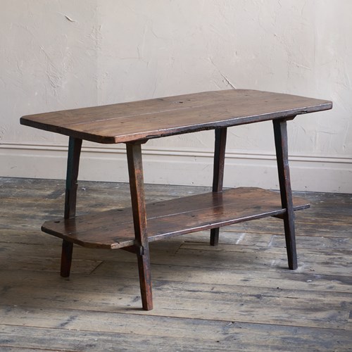 Primitive Two-Tier Table
