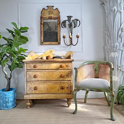 Antique Painted Chest Of Drawers Circa 1850