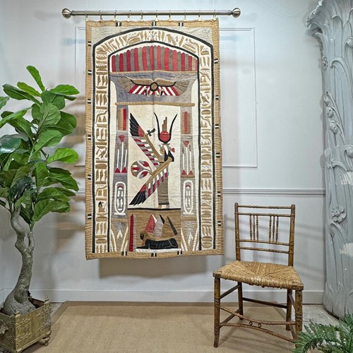 Early 20Th Century Egyptian Applique Textile Wall Hanging