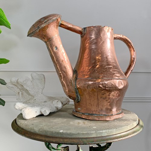 18Th Century French Copper Watering Can