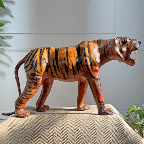 20Th Century Leather Tiger