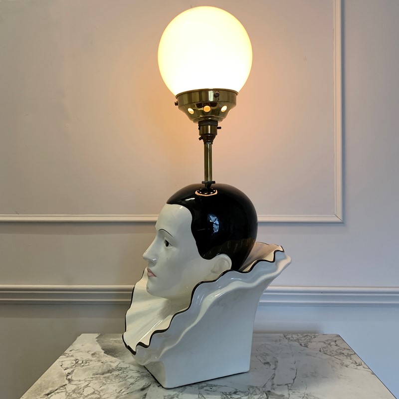 1980'S Ceramic Pierrot & Globe Table Lamp-lct-home-img-7970-main-637366339564564091.jpg