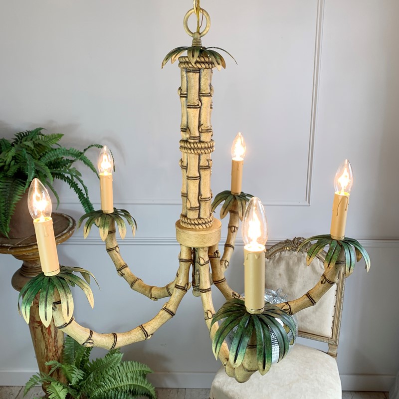 1980’S American Faux Bamboo Chandelier-lct-home-lct-1980s-bamboo-chandelier-5-main-637613399338948795.JPG