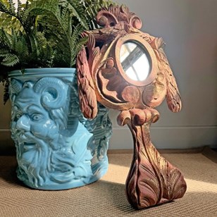 18Th Century Painted Wooden Monstra...