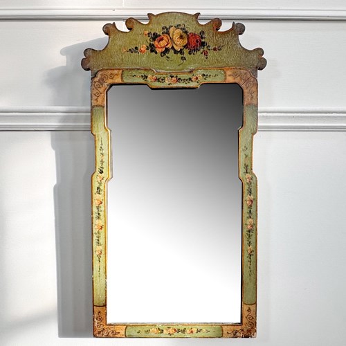Georgian Painted And Gilt Wall Mirror