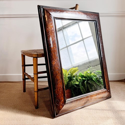 Exceptional 18Th Century Marquetry Mirror In The William And Mary Style