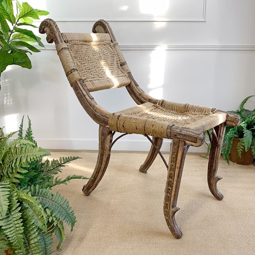 19Th Century Primitive Indian Chair
