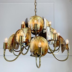 Brutalist Chandelier By Tom Greene ...