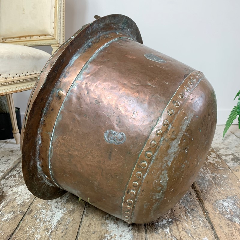 Antique French Riveted and Handled Copper Pot -lct-home-lct-home-copper-pot-10-main-637704280678377051.JPG