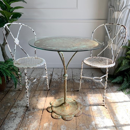 1920’S French Iron Bistro Table