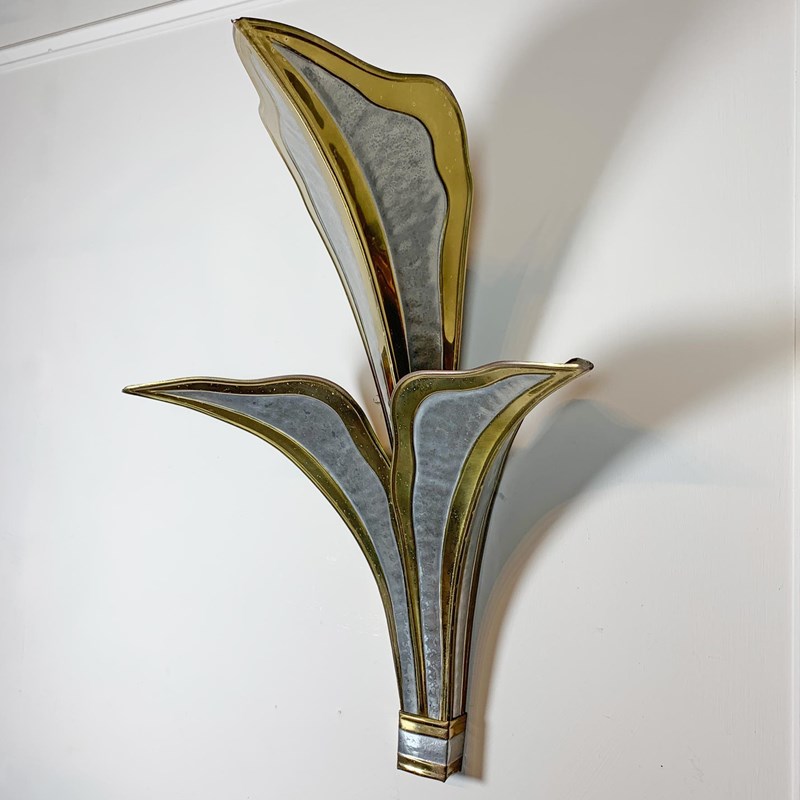  Henri Fernandez Brass And Chrome Leaf Wall Light-lct-home-lct-home-henri-fernandez-leaf-light-7-main-638085325341155792.jpg