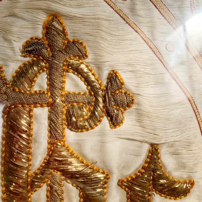  Antique French 'IHS' Embroidered Religious Panel In Gold Thread-lct-home-lct-home-ihs-gol-embroidery-vestment-panel-1-main-638333291354600442.jpg