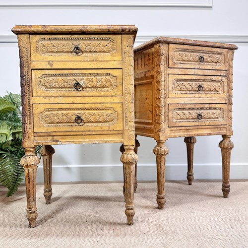 Late 19Th Century Continental Bedside Drawers