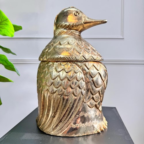 Enormous Mauro Manetti Gold Duck Champagne Bucket