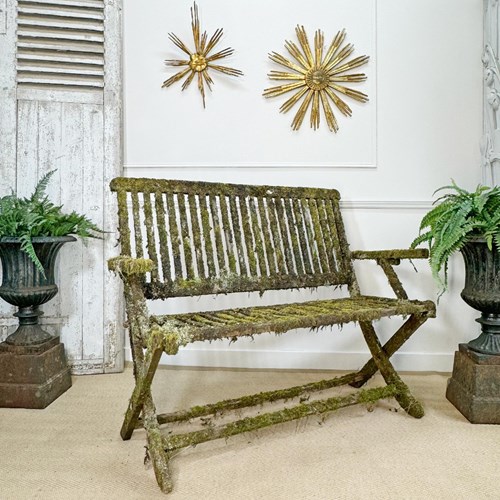  The Mossiest Folding Wooden Garden Bench