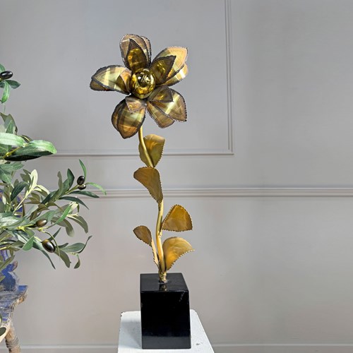 Maison Jansen Floral Table Lamp France 1970'S