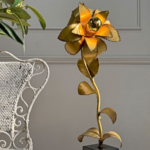 Maison Jansen Flower Table Lamp 1970'S France