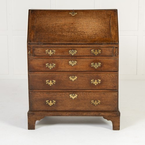 Small 18Th Century English Oak Bureau