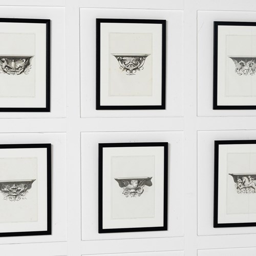 Set Of Six 19Th Century Framed Engravings