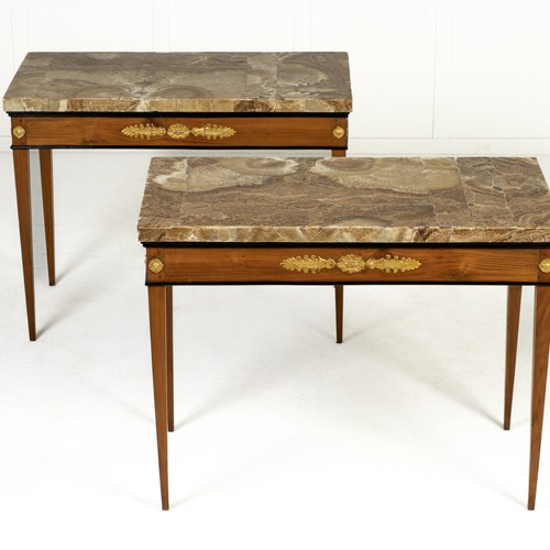 Pair Of 18Th Century Italian Cherrywood Consoles