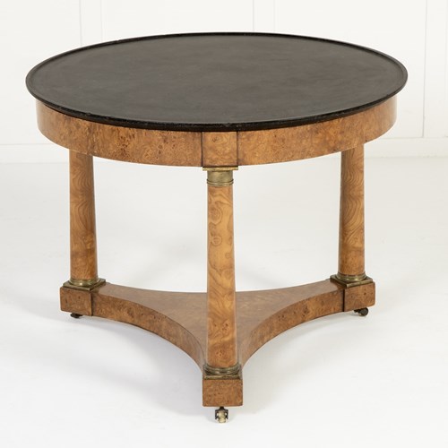 19Th Century French Burr Elm Guéridon