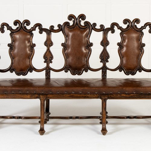 19Th Century Walnut Sofa/Settee
