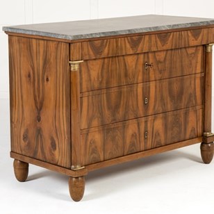 19Th Century Italian Walnut Commode...
