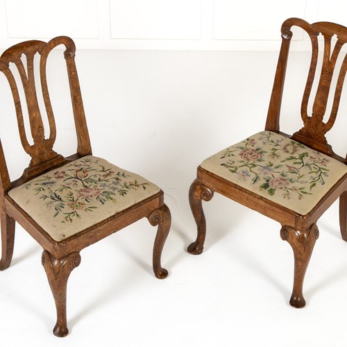 Pair Of 18Th Century Ash Side Chairs