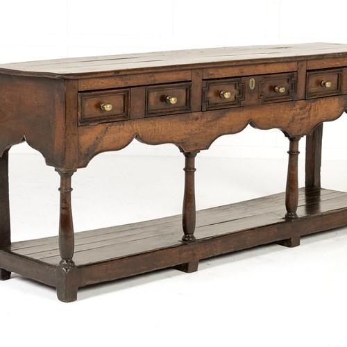18Th Century Montgomeryshire Oak Dresser Base