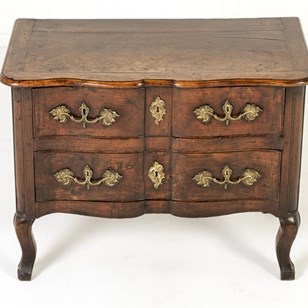 Small 18Th Century French Walnut Co...