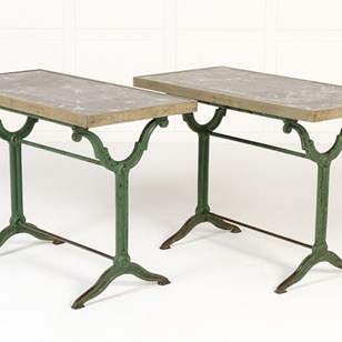 Pair Of 19Th Century Garden Tables ...
