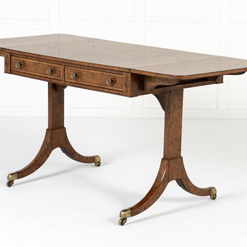19Th Century English Elm Sofa Table