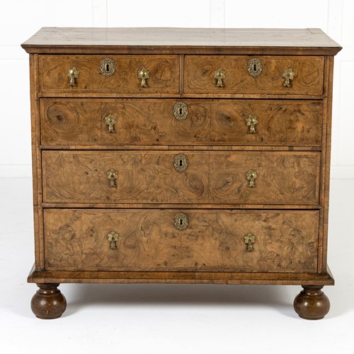 18Th Century English Walnut Chest Of Drawers