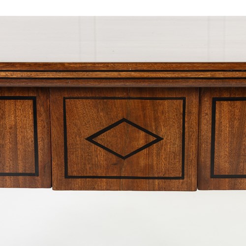 19Th Century English Regency Mahogany Serving Table