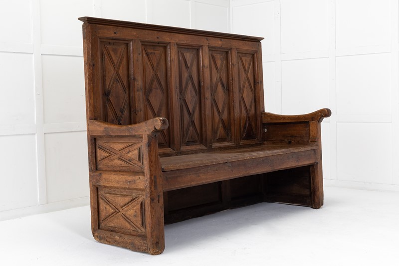 18th Century Spanish Pine Rustic Bench-lee-wright-antiques-1x3a2455-main-637932405853366621.JPG