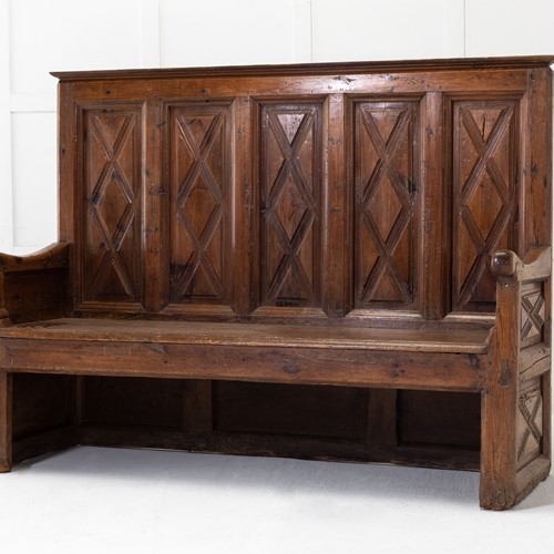 18th Century Spanish Pine Rustic Bench