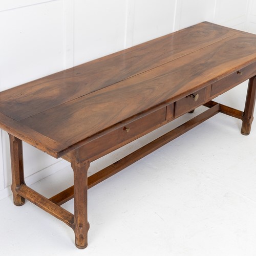 19Th Century French Walnut Serving Table