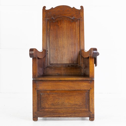 19Th Century Dutch Ash Lambing Chair