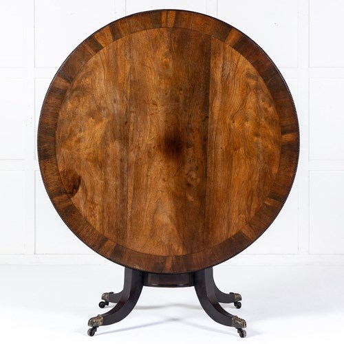 19Th Century English Regency Rosewood Centre Table