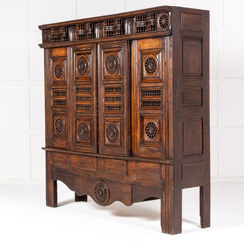 19Th Century French Breton Oak Cabinet