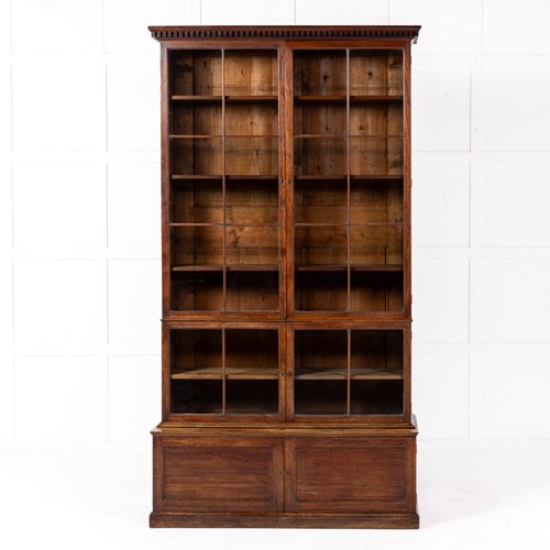 Large 18Th Century English Mahogany Bookcase