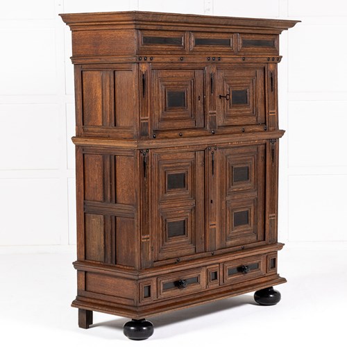 Small 18Th Century Dutch Oak Cabinet