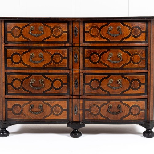 Early 18Th Century Maltese Walnut And Marquetry Commode