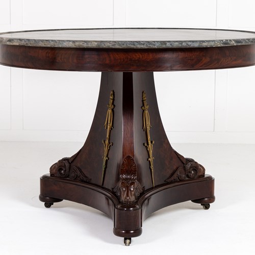 Early 19Th Century French Empire Period Mahogany Centre Table